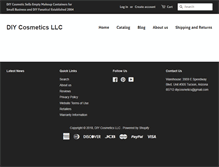 Tablet Screenshot of diycosmetics.com